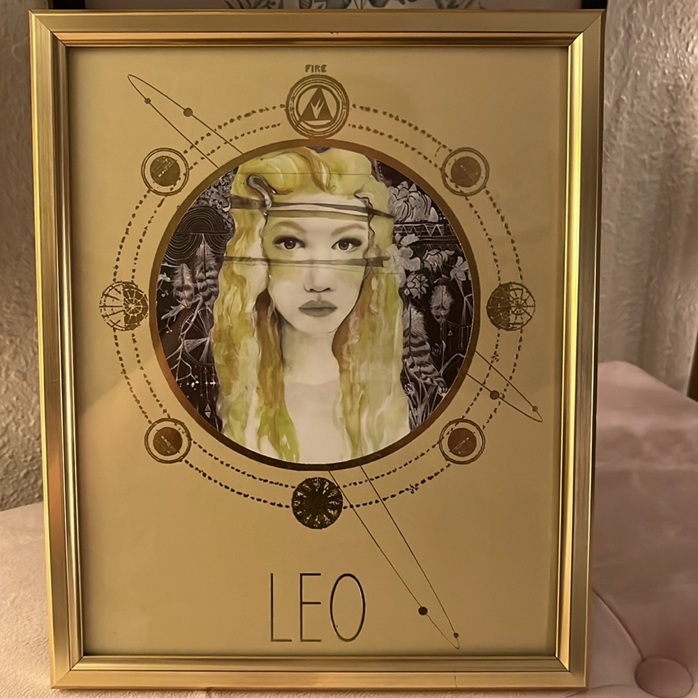 Papaya ‘Leo’ framed print